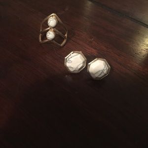 Earring and ring set